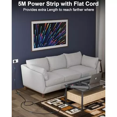 fedus-extension-board-cord-5-m-cable-length-1500-w-4-universal-sockets-with-individual-switch-3-core-black