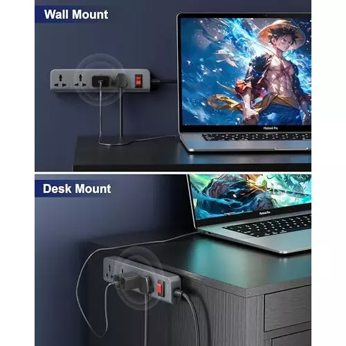 fedus-extension-board-cord-5-m-cable-length-1500-w-4-universal-sockets-with-individual-switch-3-core-black