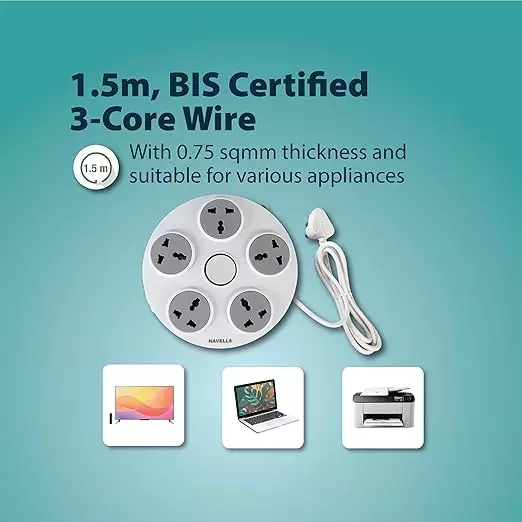 havells-wheel-star-5x-51-surge-and-spikeguard-15-m-cord-length-and-6-a-current-rating-ahnxoxf06x