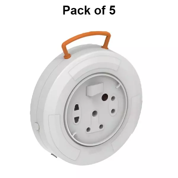 Cona Flex Box Dots 3 Pin, 4 m Cord Length, FB-2080 (Pack of 5 Pcs)