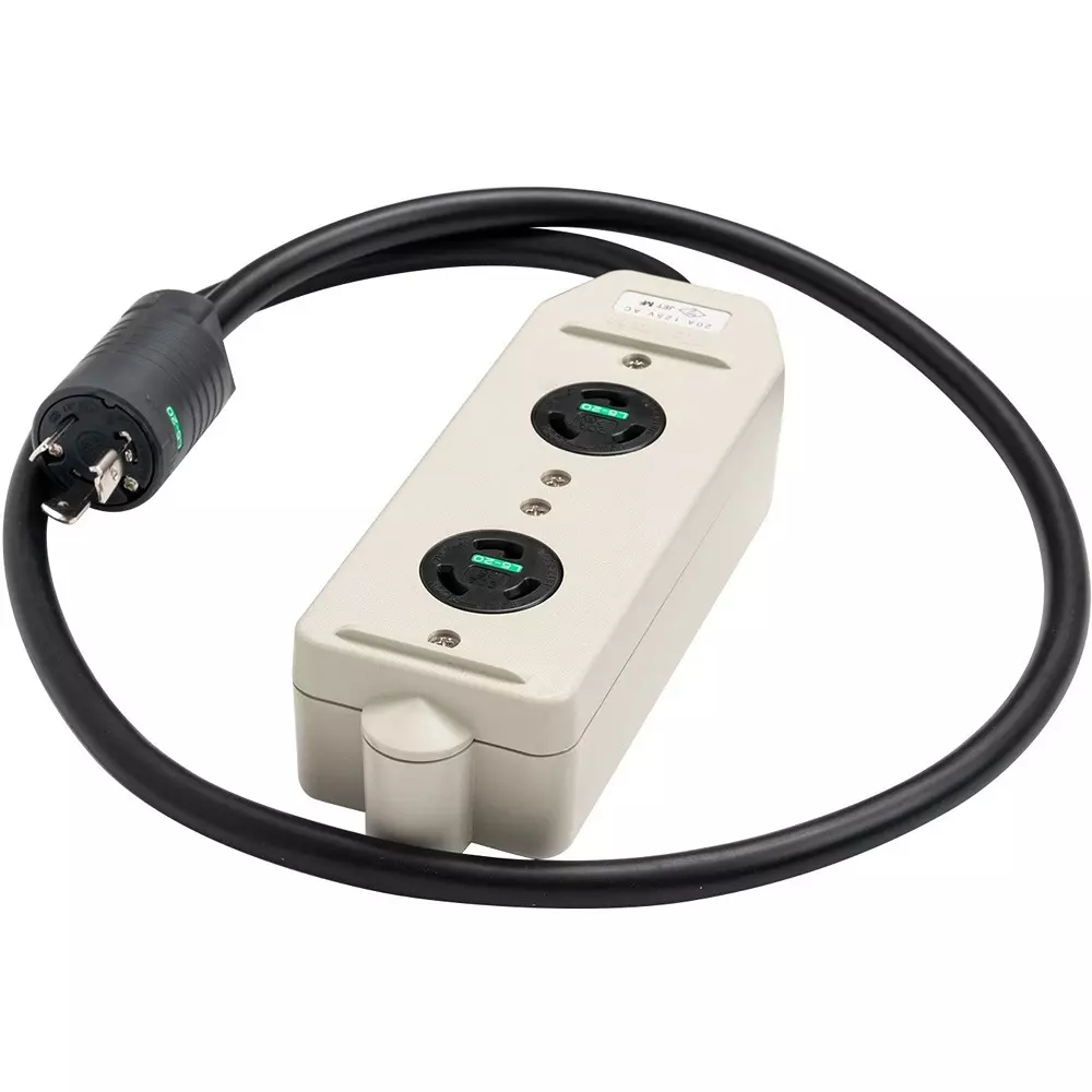 Meikosha Hook-Type Multi-Tap 125 V Rated Voltage 20 Amp Current, MR7679W2TL3