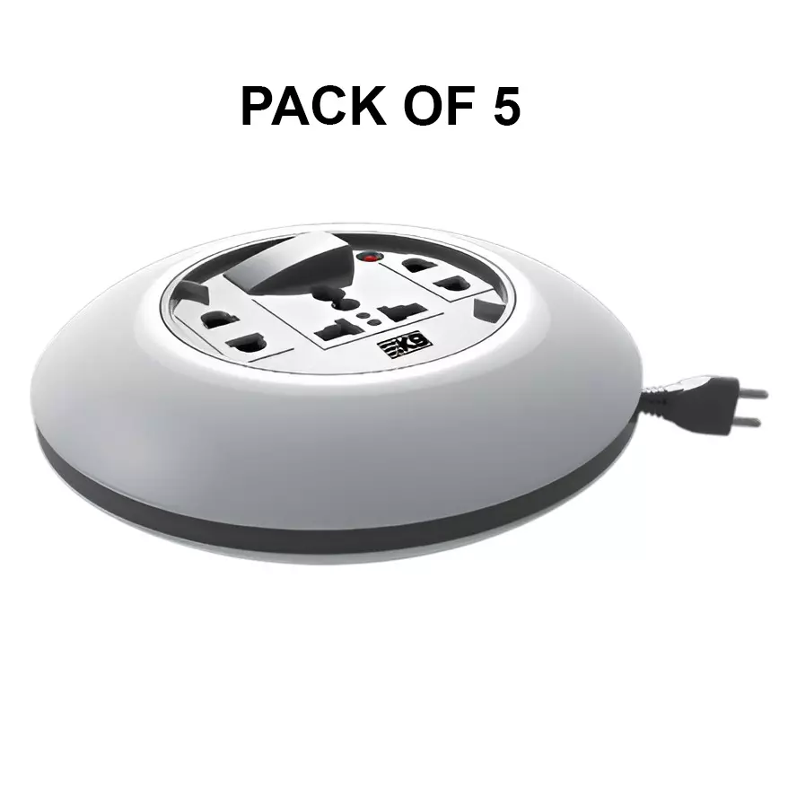 K9 Euro Sigma 2 Pin Extension Box White, 9585 (Pack of 5)