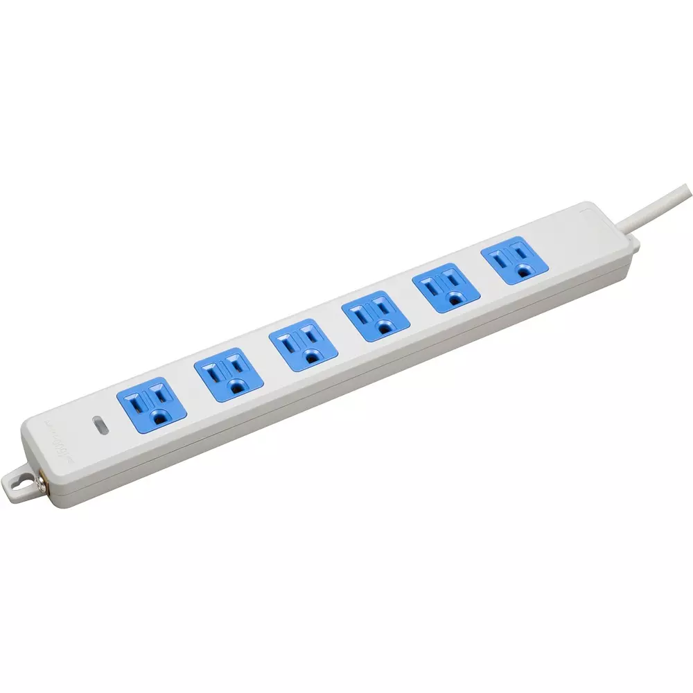 Meikosha OA Power Strip 125 V Rated Voltage 15 Amp Current, MR7706WA