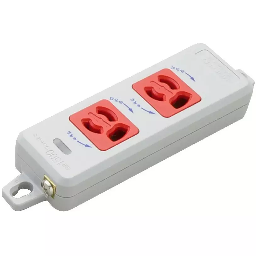 Meikosha OA Power Strip 125 V Rated Voltage 15 Amp Current, MR7902WR