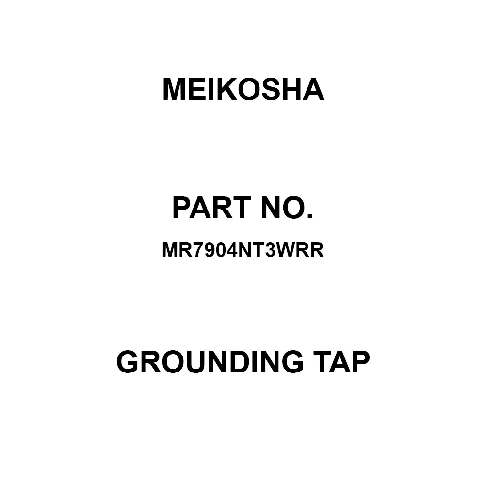 Meikosha Grounding Tap 125 V Rated Voltage 15 Amp Current, MR7904NT3WRR