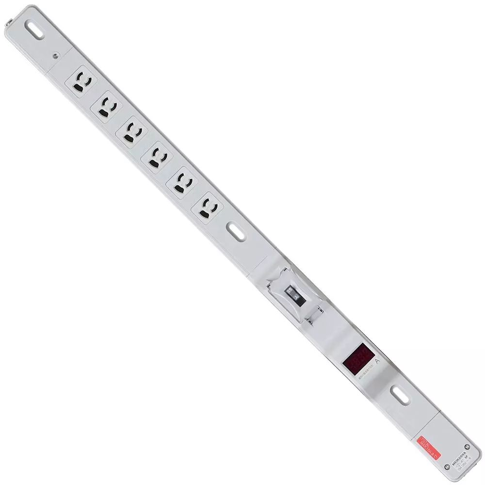 Meikosha Power Strip 125 V Rated Voltage 15 Amp Current, MR7661
