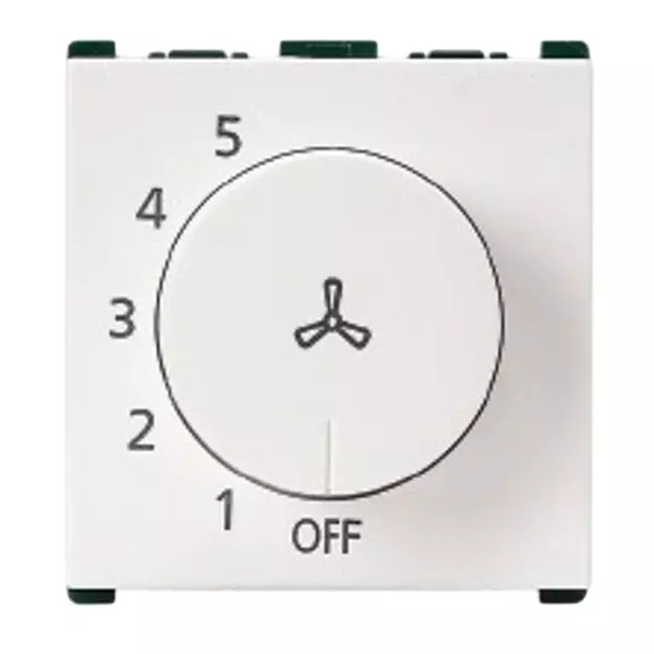 Anchor Roma Urban 5 Step Fan Regulator 100 W PVC Plastic White for Industrial Use, 66504