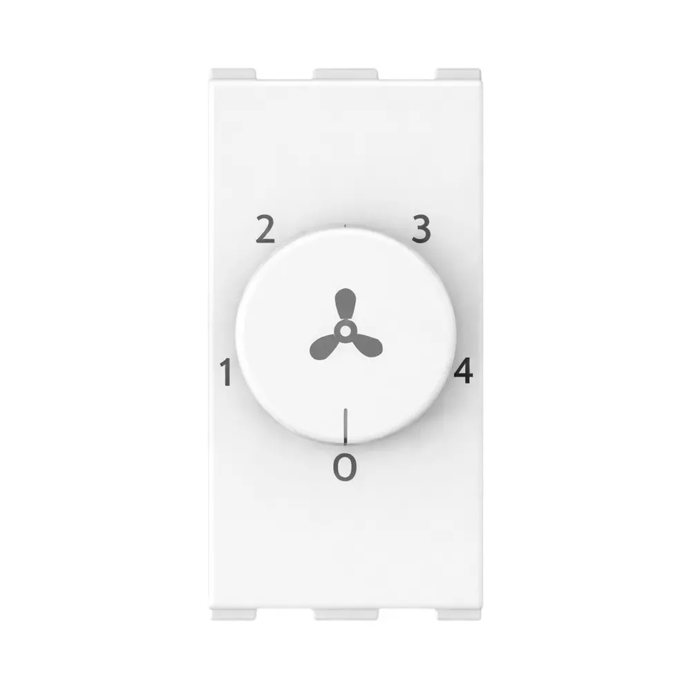 Anchor Roma Urban 4 Step Fan Regulator 1 Module 100 W PVC Plastic White for Industrial Use, 66501