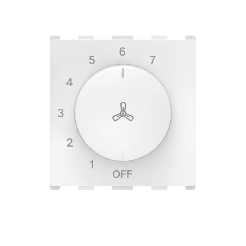 Anchor Roma Urban 7 Step Fan Regulator 2 Module 100 W PVC Plastic White for Industrial Use, 66508