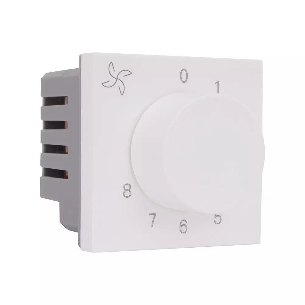 Legrand Fan Regulator Lyncus White 2 Module 100 W 8 Steps, 6772 44 (Pack of 10)