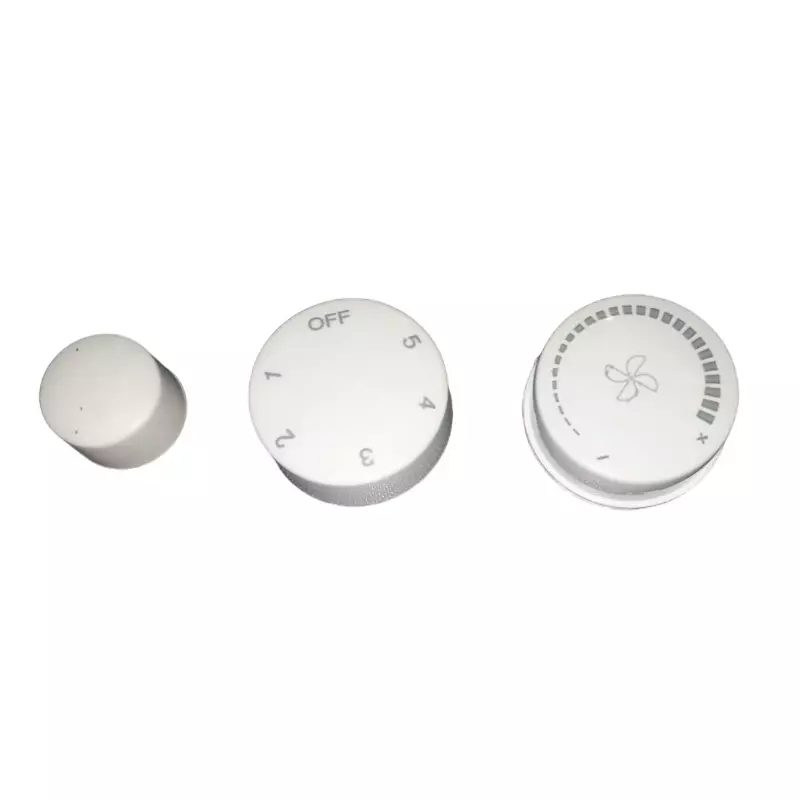 GENERIC Fan Regulator Knob Cap White Small and Medium Size, FRCK-3 (Pack of 3)