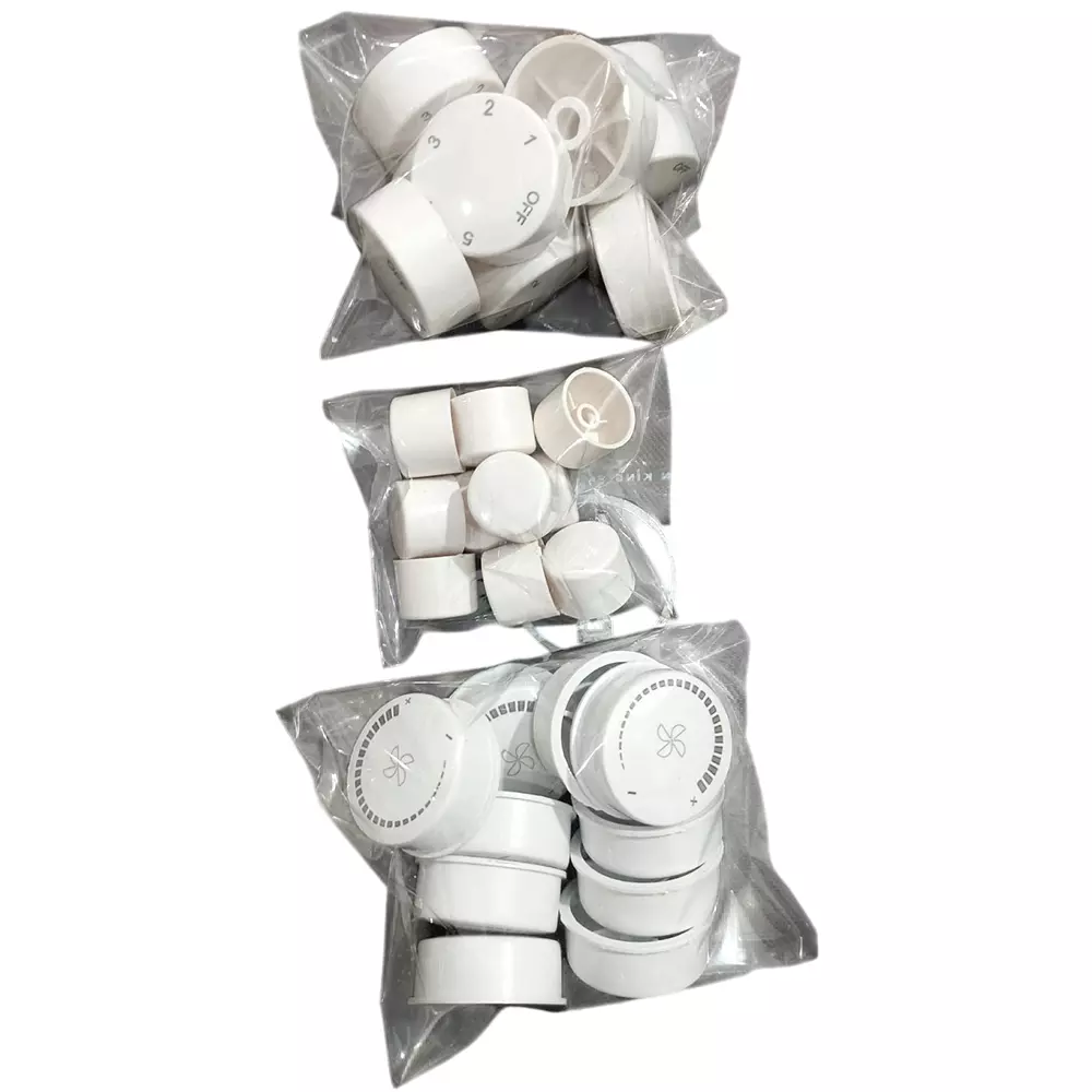 GENERIC Fan Regulator Knob Cap White Small and Medium Size, FRCK-30 (Pack of 30)