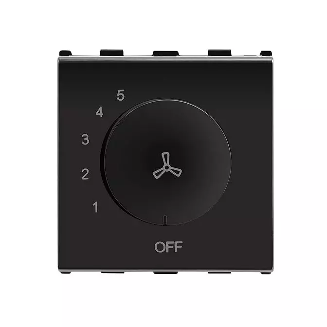 Anchor Roma Urban 5 Step Fan Regulator Black for Homes, Offices & Commercial Use, 66504B