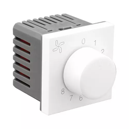 Legrand Fan Regulator Allzy 100 W 2 Module Glossy White, 6811 42