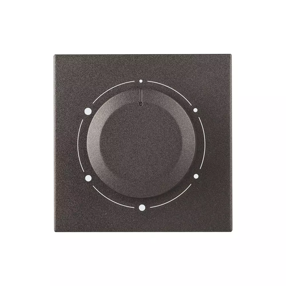 Legrand 360° Fan Regulator Myrius Charcoal Grey 2 Module 100 W, 6794 40 (Pack of 10)