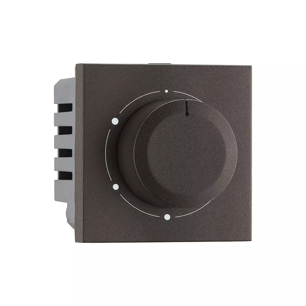 Legrand 360° Fan Regulator Myrius Charcoal Grey 2 Module 100 W, 6794 40 (Pack of 10)