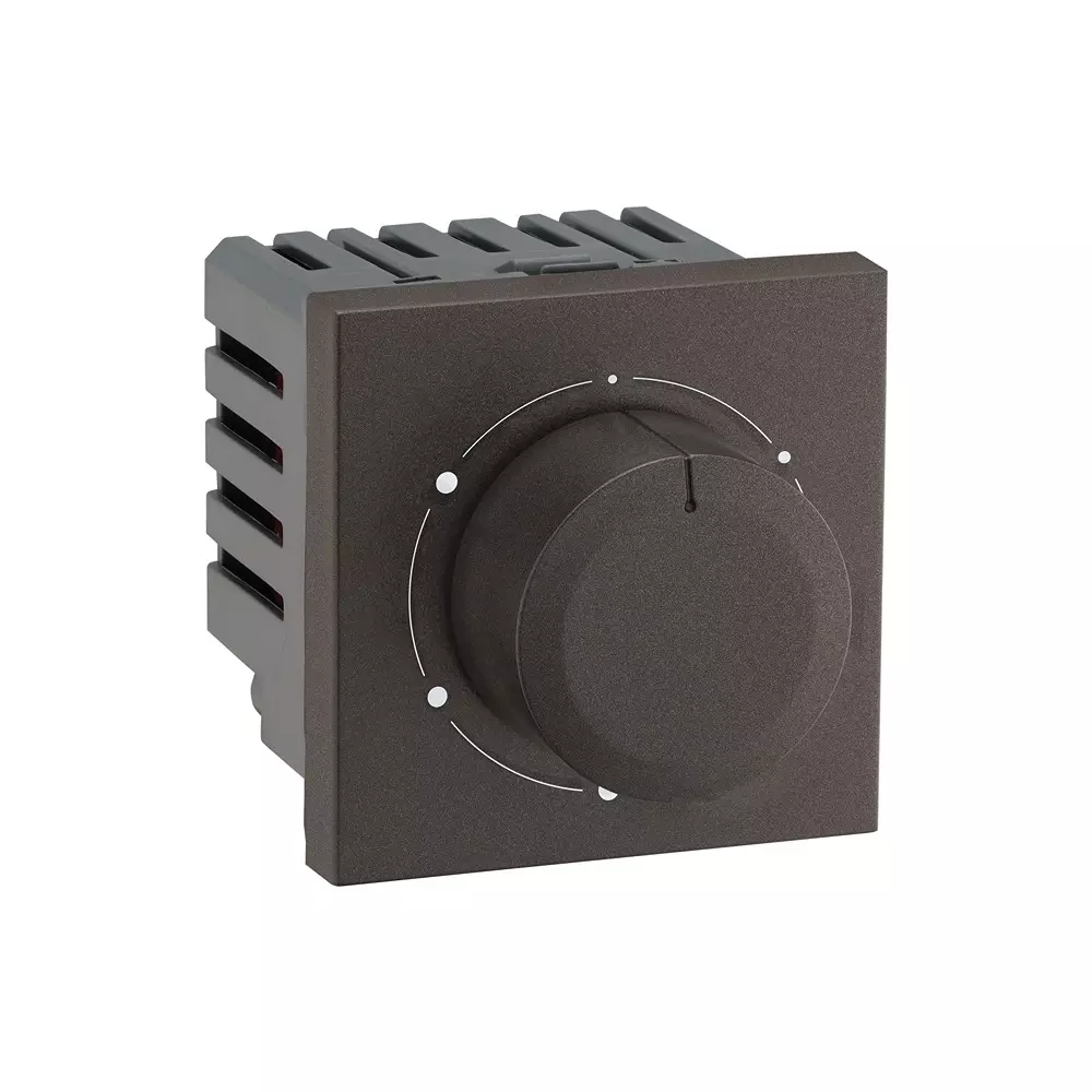 Legrand 360° Fan Regulator Myrius Charcoal Grey 2 Module 100 W, 6794 40 (Pack of 10)