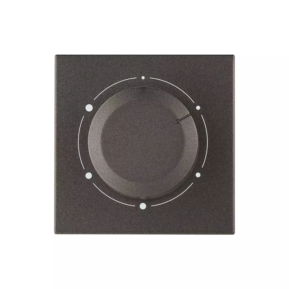 Legrand 360° Fan Regulator Myrius Charcoal Grey 2 Module 120 W, 6794 41 (Pack of 10)