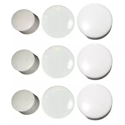 GENERIC Fan Regulator Knob Cap Plain White Small and Medium Size, FRCK-9-1 (Pack of 9)