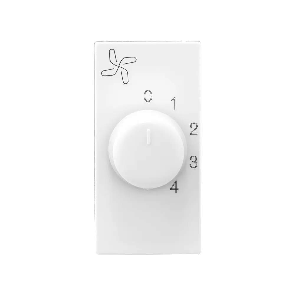 Legrand Fan Regulator Allzy 100 W 1 Module Glossy White, 6811 40 (Pack of 5 Pcs)