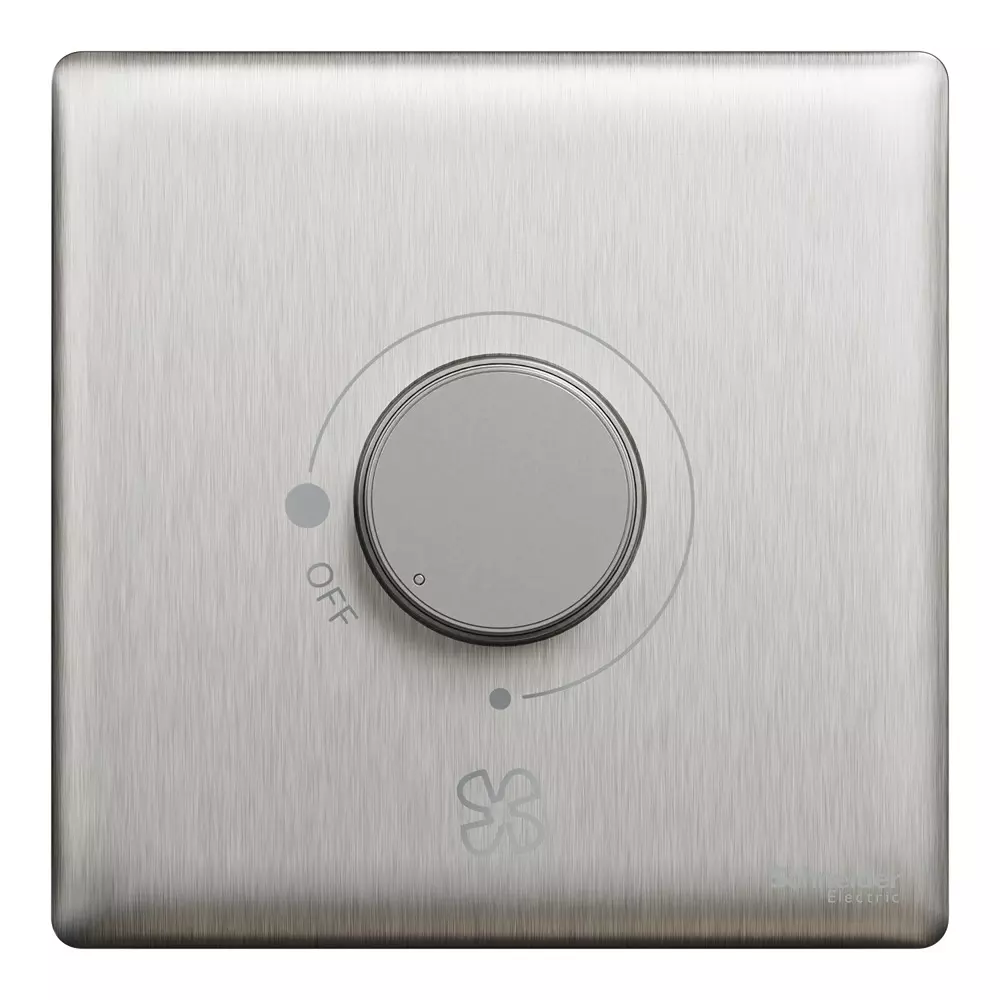 schneider-electric-unica-x-series-5-steps-fan-regulator-360-stainless-steel-color-220-240-v-operational-voltage-and-1-module-nux31fr350_ss
