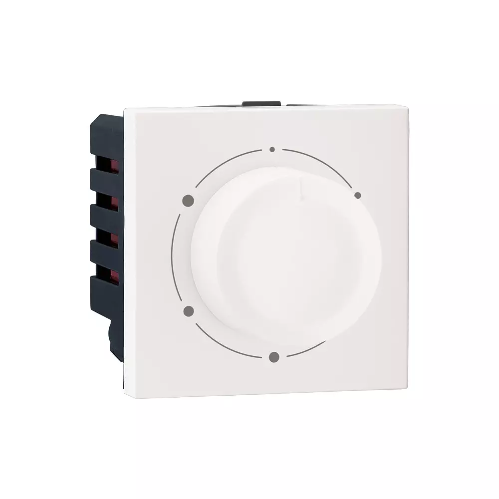 Legrand 360° Fan Regulator Myrius Classic White 2 Module 120 W, 6792 41 (Pack of 10)