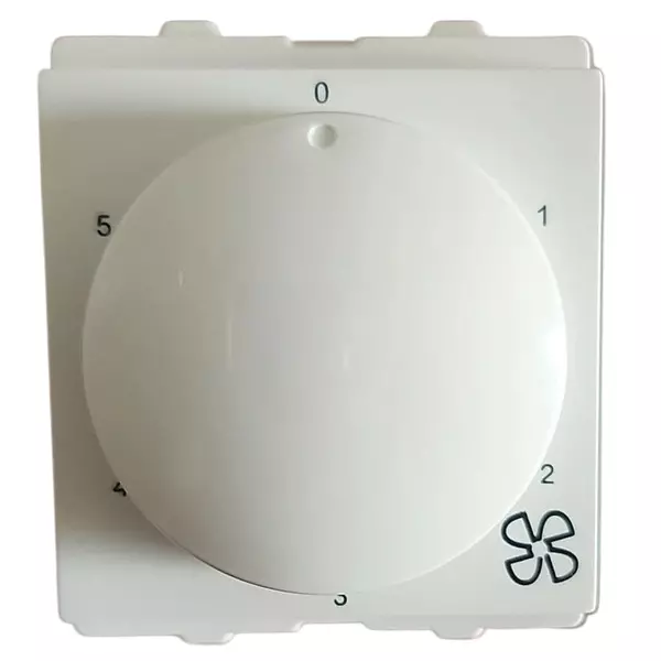 Schneider Electric 5 Steps Fan Regulator Opale Series 2 Module White, X3200WHCM