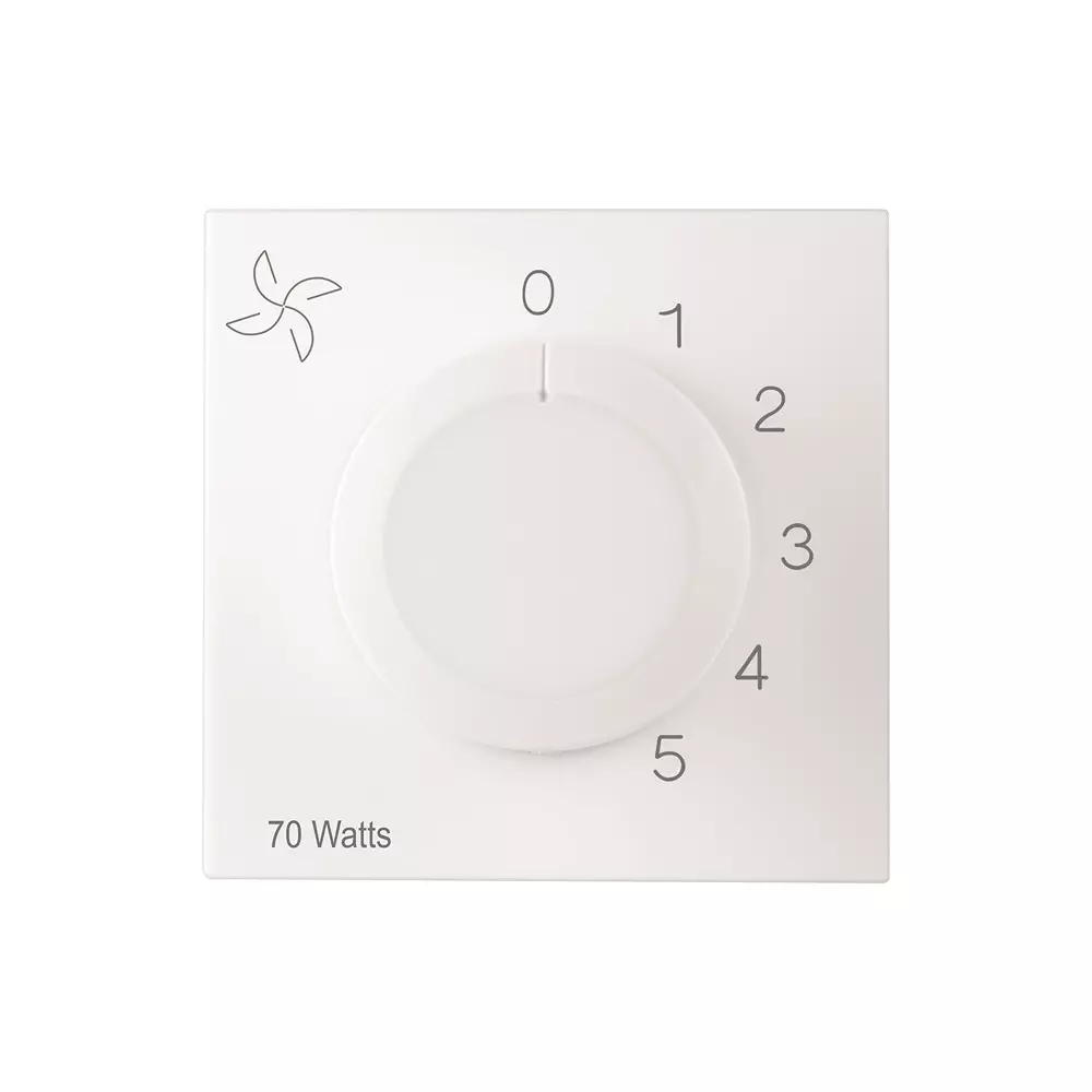 Legrand Fan Regulator Myrius Classic White 2 Module 70 W, 6792 42