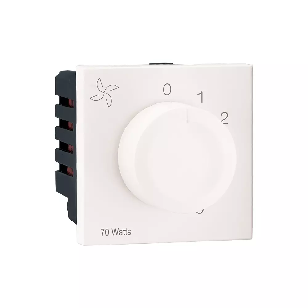 Legrand Fan Regulator Myrius Classic White 2 Module 70 W, 6792 42