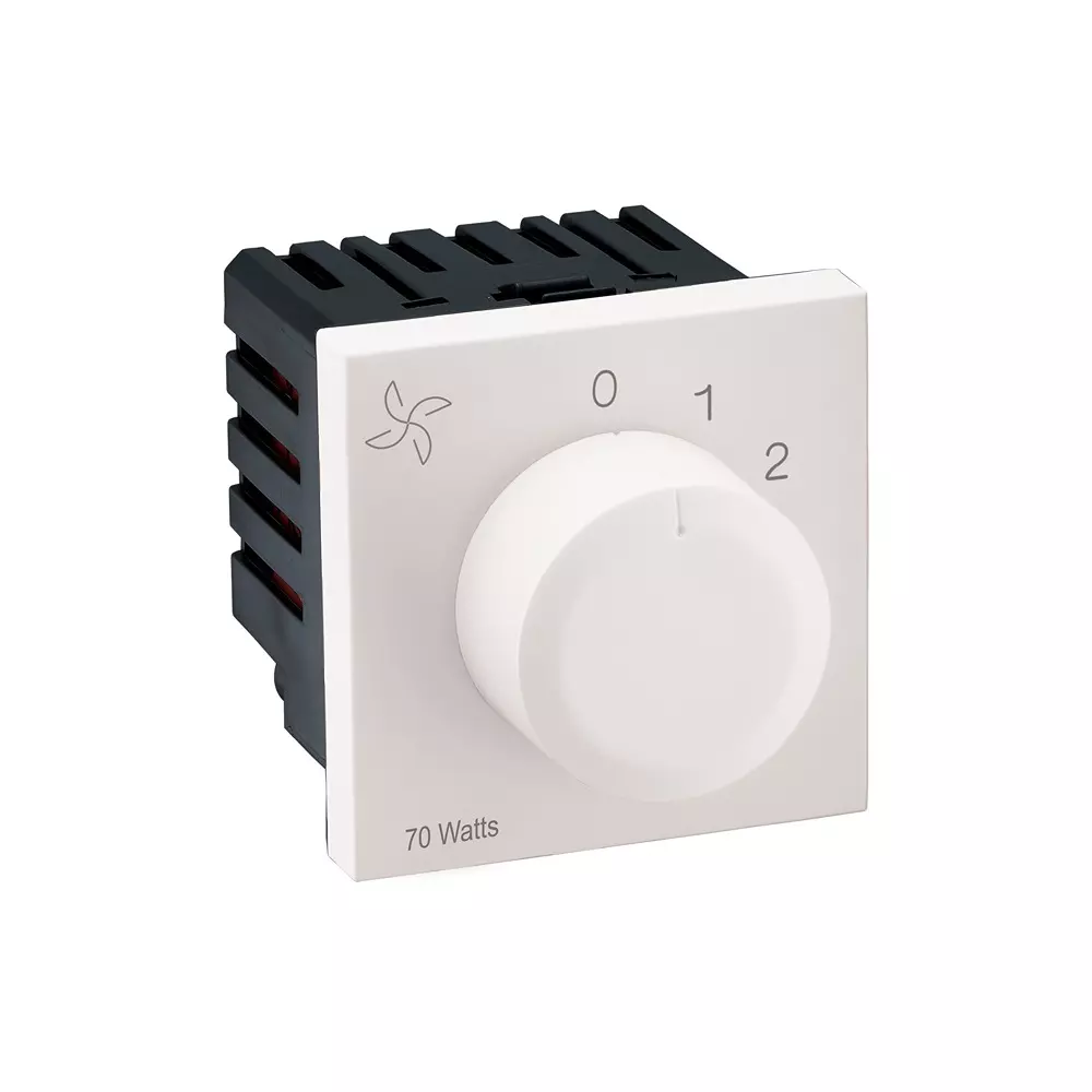 Legrand Fan Regulator Myrius Classic White 2 Module 70 W, 6792 42