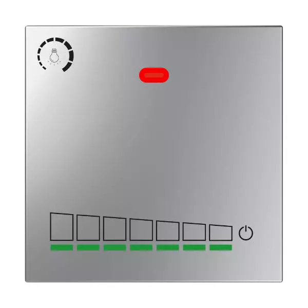 Anchor Roma Urban Dimmer Switch With Remote 300 W Silver for Homes, Offices & Commercial Use, 71009S-RC