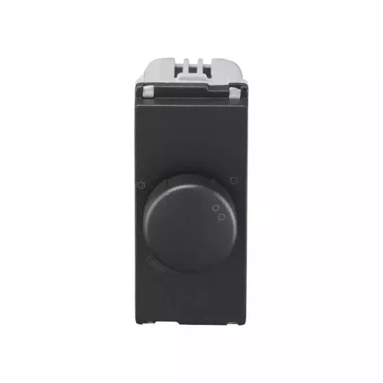 L&T [ Lauritz Knudsen ] Entice Dimmer Charcoal Grey Color 1 Module 400 W Power, CB91101DG04