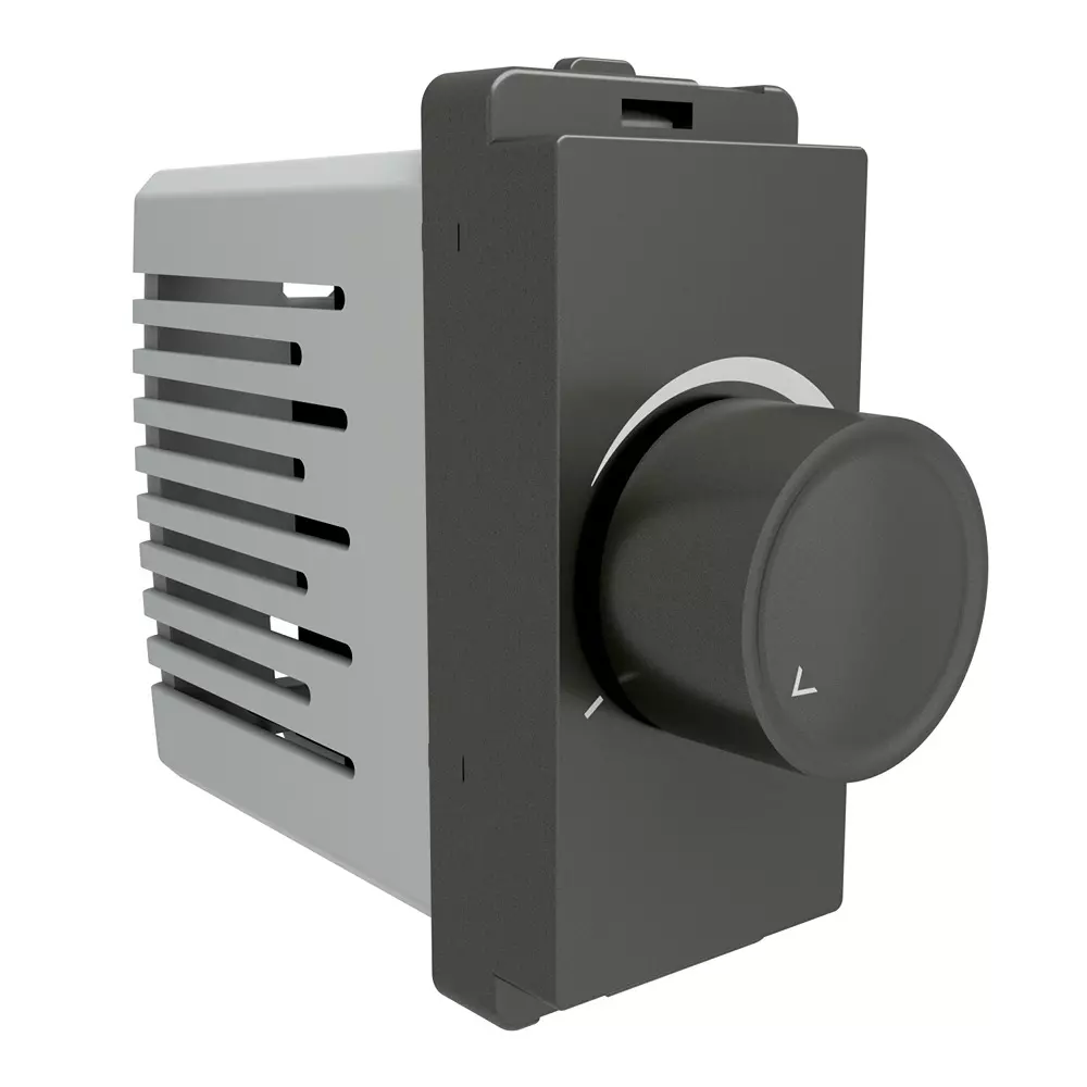Schneider Electric Livia Series Dimmer 1 Module 400 W Power 220-240 V AC Operational Voltage and Pristine Grey Color, P3004_PG_N