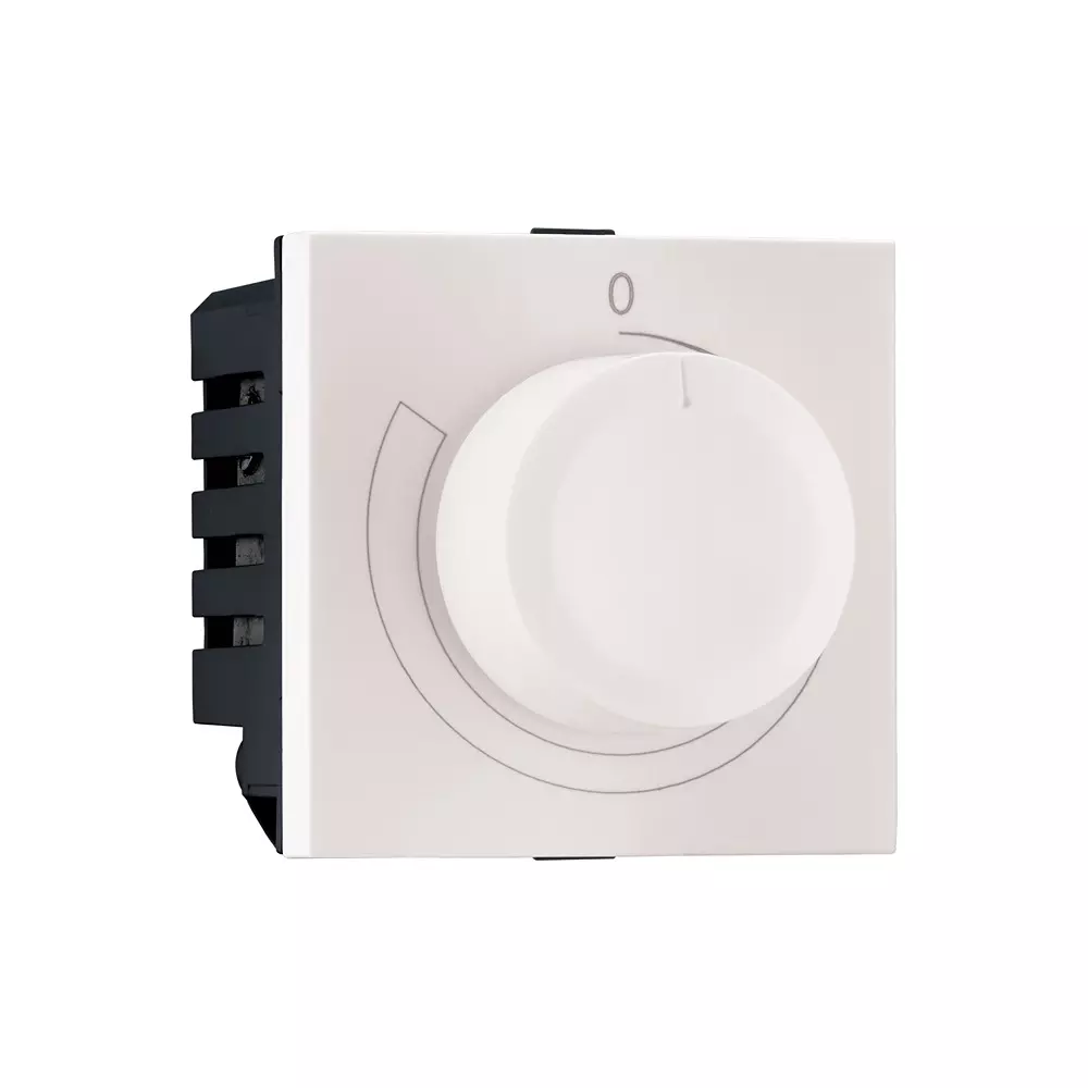 Legrand Rotary Light Dimmer Myrius Classic White 2 Module 500 W, 6792 37 (Pack of 10)
