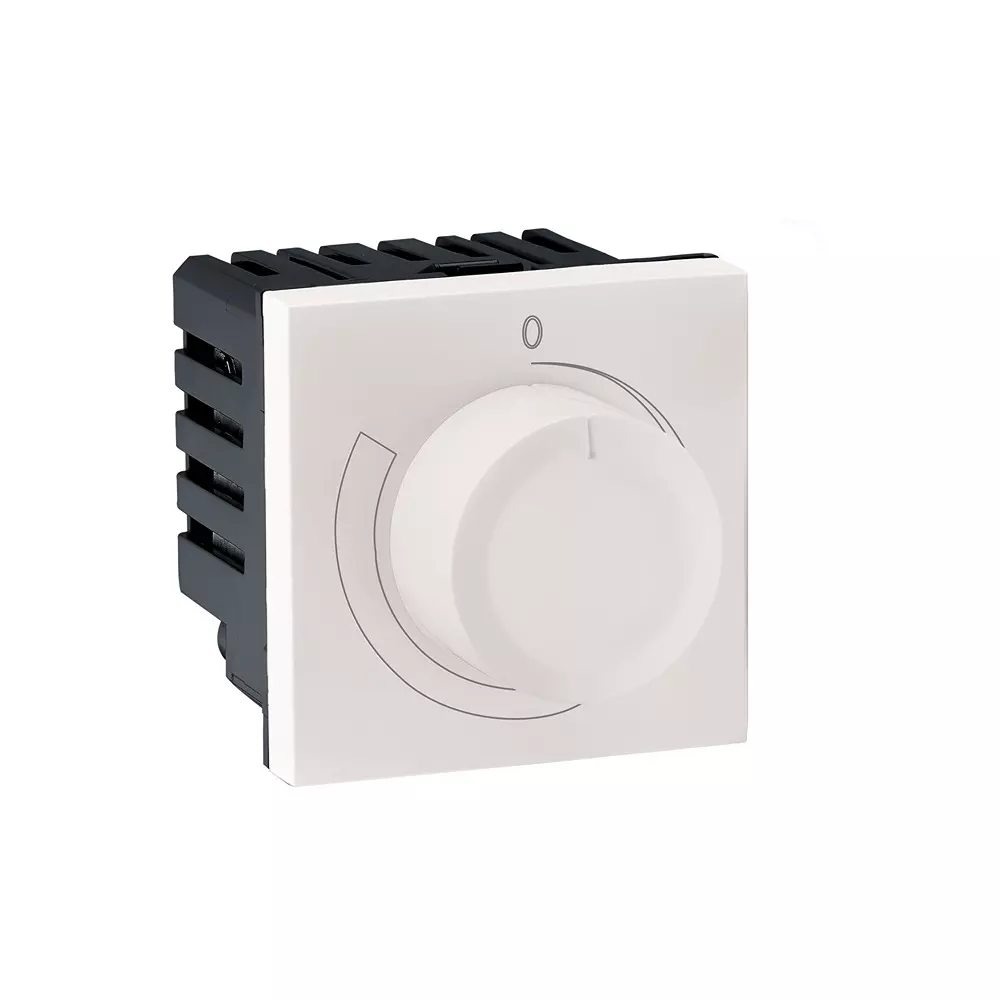 Legrand Rotary Light Dimmer Myrius Classic White 2 Module 500 W, 6792 37 (Pack of 10)