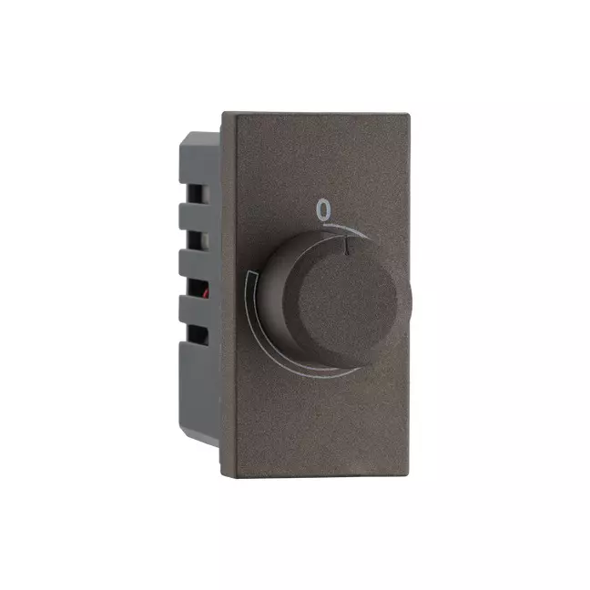 Legrand Rotary Dimmer Myrius Charcoal Grey 1 Module 400 W, 6794 36 (Pack of 5)