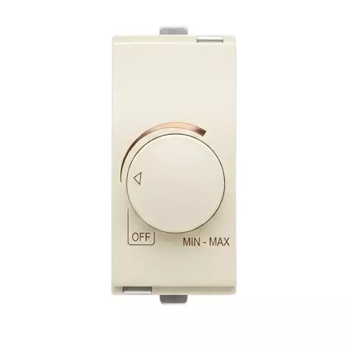 Goldmedal Curve Dimmer 300-450 W White Jazz 240 V 1 Module Plastic for Commecial and Industrial Use, 101045