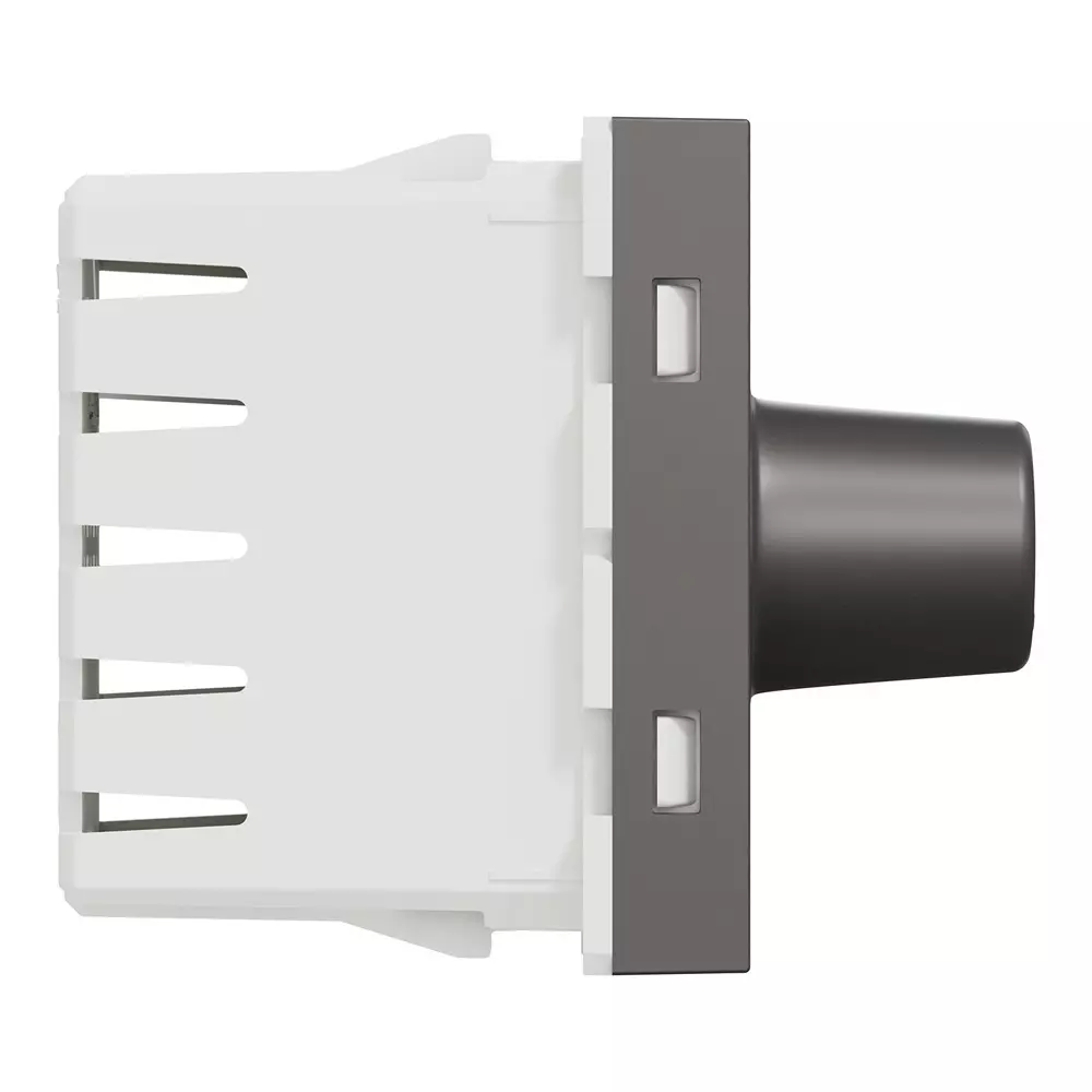 Schneider Rotary Dimmer Miluz ZeTa Warm Grey 1 Module, MZDMR1M_WG