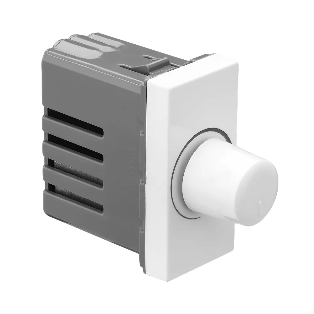 Legrand Rotary Dimmer Allzy 400 W 1 Module Glossy White, 6811 43 (Pack of 5 Pcs)