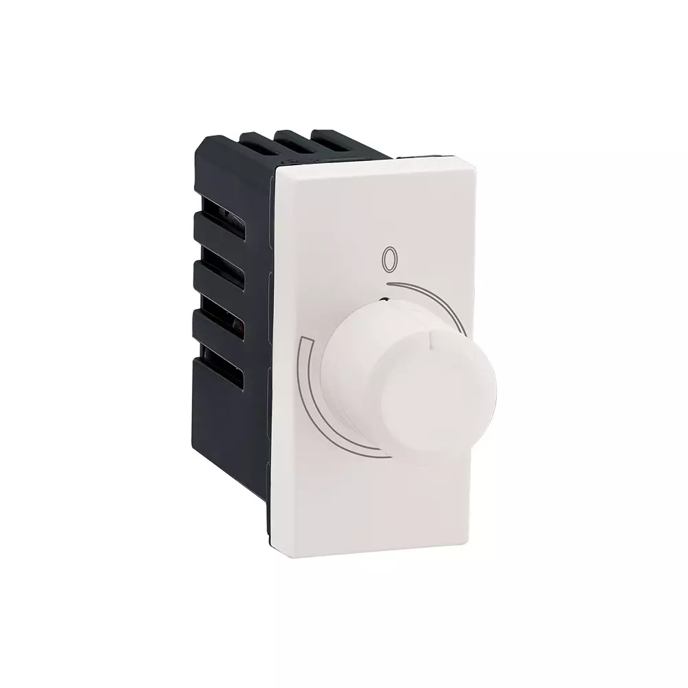 Legrand Rotary Dimmer Myrius Classic White 1 Module 400 W, 6792 36 (Pack of 5)