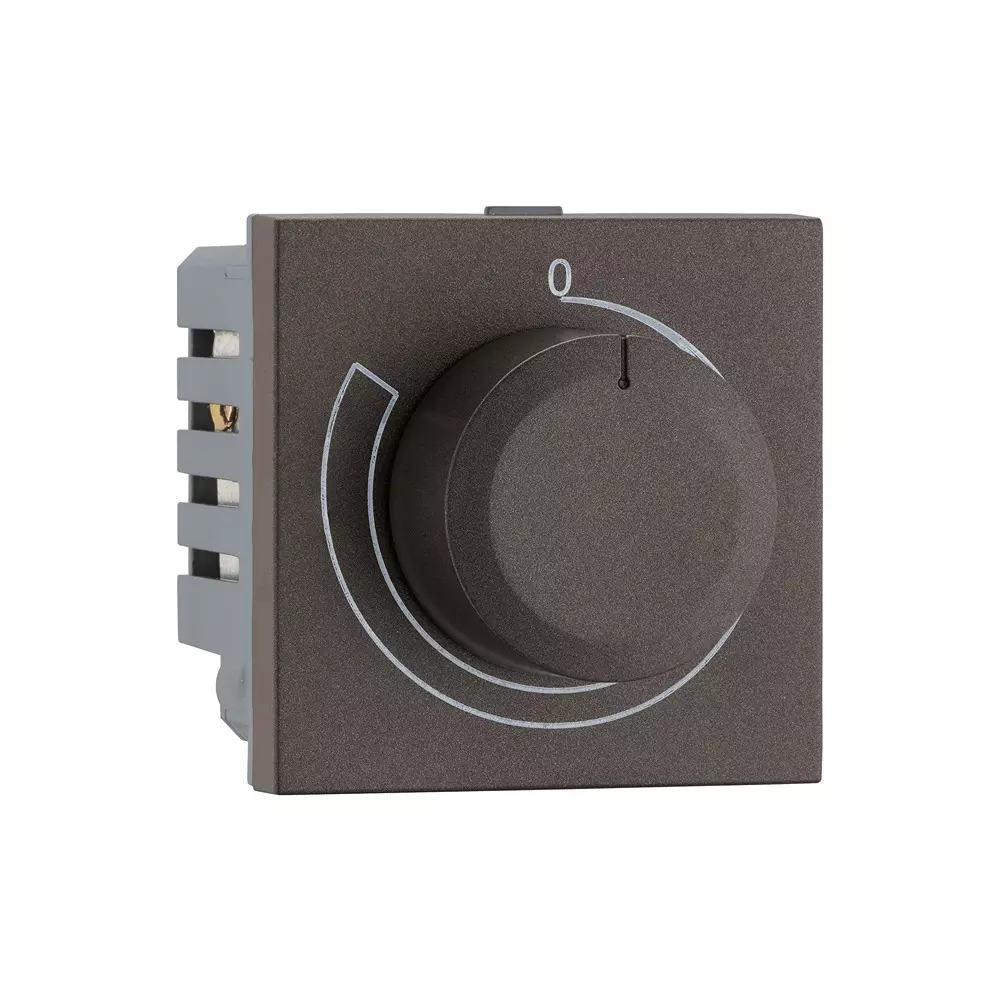 Legrand Rotary Light Dimmer Myrius Charcoal Grey 2 Module 500 W, 6794 37 (Pack of 10)