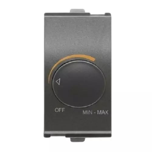 Goldmedal Curve Dimmer 300-450 W Voltage Grey 240 V 1 Module Plastic for Commecial and Industrial Use, 101045