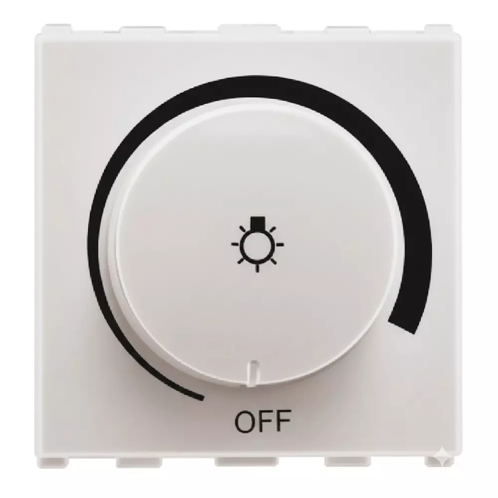 Anchor Roma Urban Low to High Step Dimmer 2 Module Silver for Homes, Offices & Commercial Use, 66507S