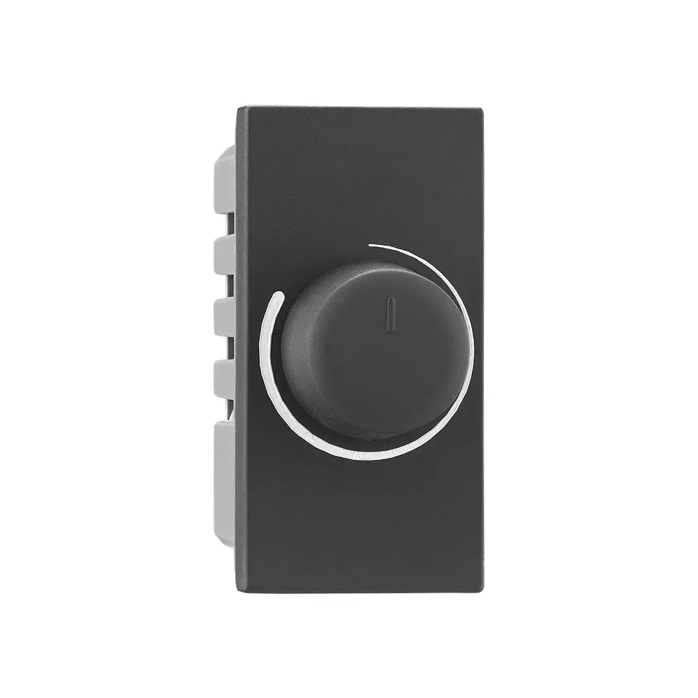 Legrand Rotary Dimmer Allzy 400 W 1 Module Matt Black, 6812 43 Pack of 5 Pcs)