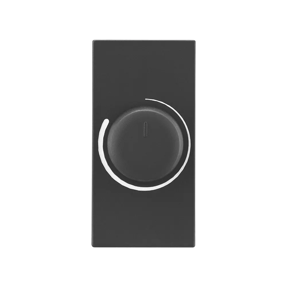 Legrand Rotary Dimmer Allzy 400 W 1 Module Matt Black, 6812 43 Pack of 5 Pcs)