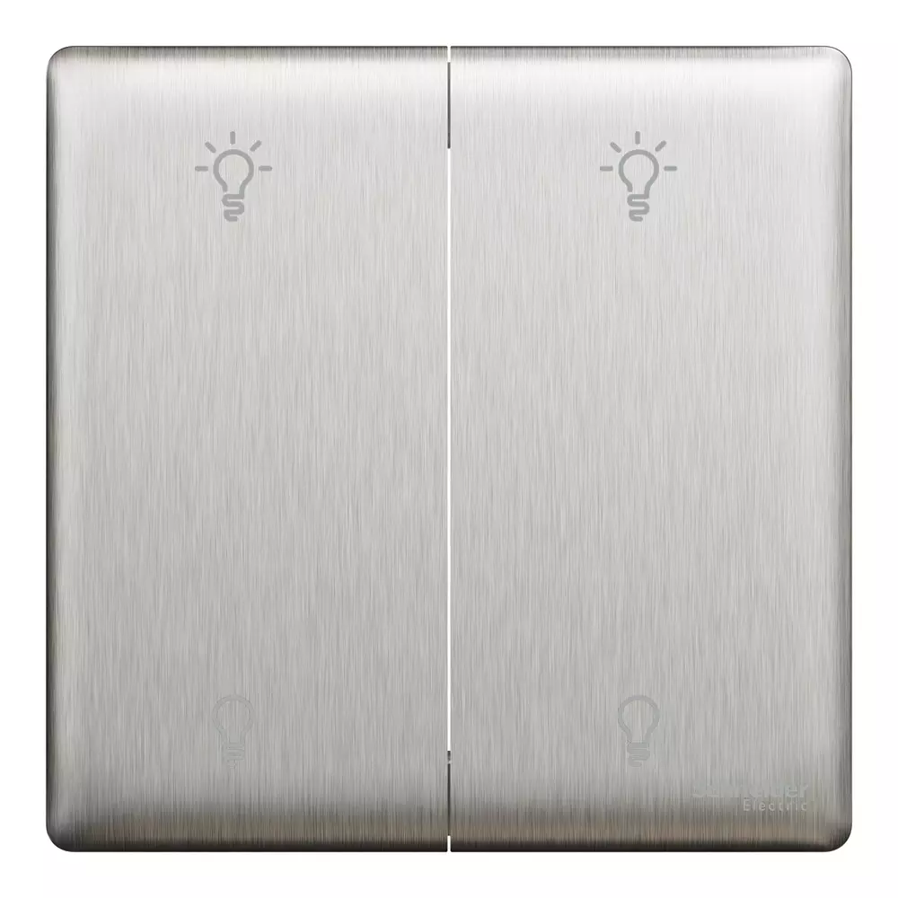 schneider-electric-unica-x-series-universal-push-button-dimmer-stainless-steel-color-2-gang-and-250-w-power-rating-nux32rud250_ss