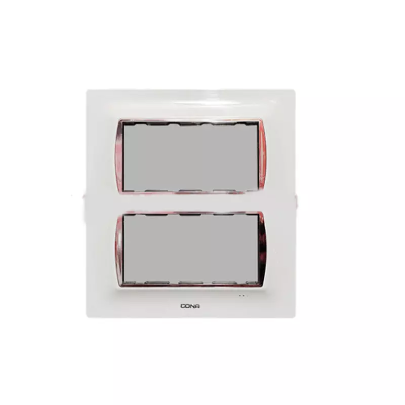 Cona MN1109 Olive Series 8 Module (Square) Polycarbonate NuGlow Modular Plate White