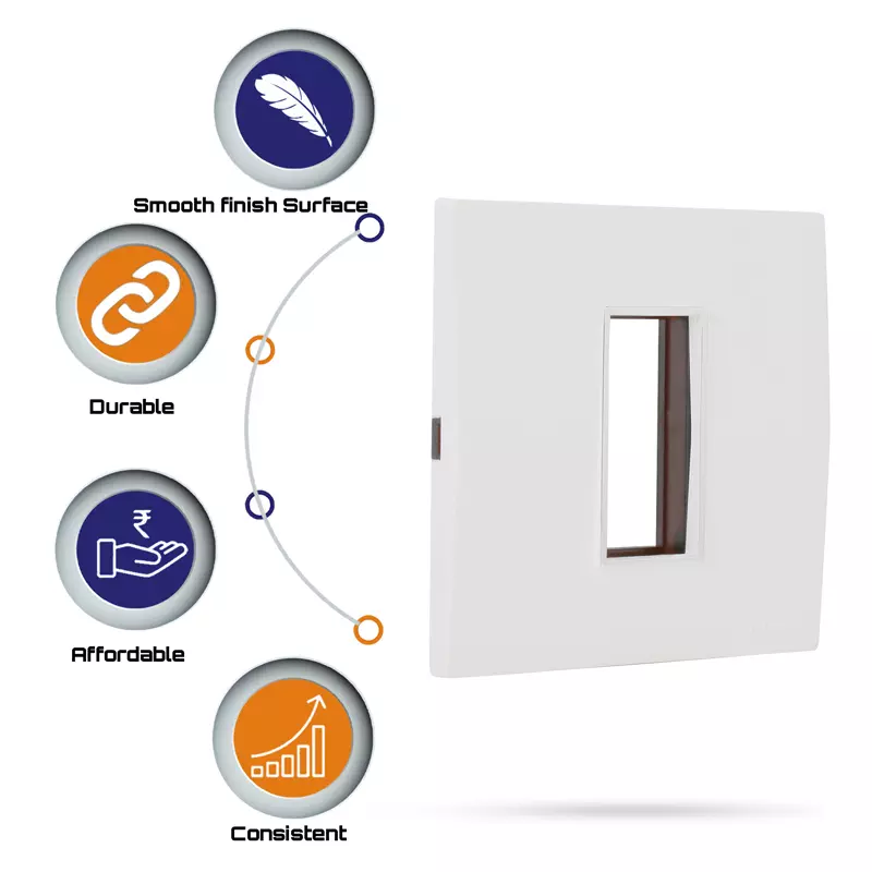 Cona 14801 White  1 Module Pack of 3