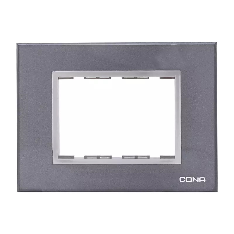 Cona 10503 Graphic Grey Polycarbonate  Modular Plate Pack of 2