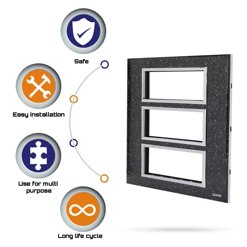 Cona 14918 Black Granite 1 Module